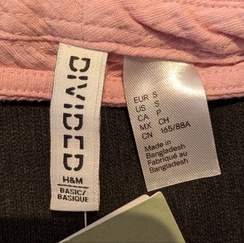 H&M Light Pink Ribbed Crop Top - Picture 3 of 3